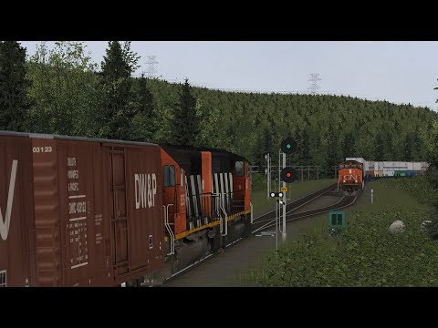 Open Rails - CN 596 Gogama Turn (part 1)