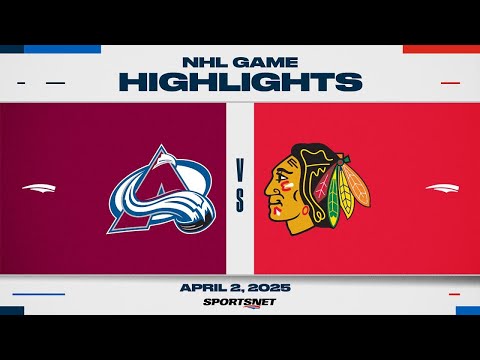 NHL Highlights | Avalanche vs. Blackhawks - April 2, 2025