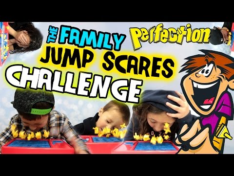 The JUMP SCARES Challenge!!  TRY NOT TO GET SCARED!  |  FUNNEL VISION FAMILY FUN GAME w/ Perfection Video