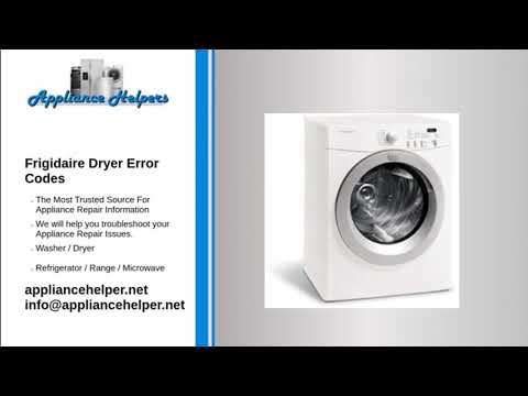 Frigidaire Dryer Error Codes