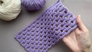Crochet the Magical Trellis Stitch! Perfect for Summer Shawls & More