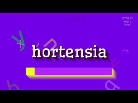 How to say "hortensia"! (High Quality Voices)