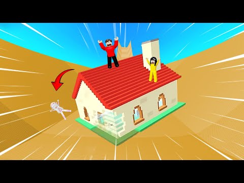 Yuta Mio and Baby Celine Play on the Highest Slide Using a House | ROBLOX