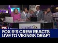 FOX 9's crew reacts live to Vikings taking J.J. McCarthy in NFL Draft