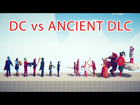 DC Team vs ANCIENT DLC Team - Totally Accurate Battle Simulator TABS
