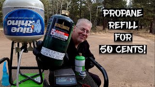 Refill a 1 lb Propane Tank for 50 cents!  (The Safe and Easy Way!)