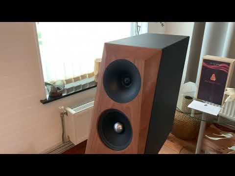 Mc Systems MC M5.2 met de Luxman L-507uX markII verbonden met de Driade Flow 405 luidsprekerkabel