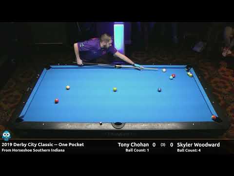 Tony Chohan vs Skyler Woodward - One Pocket - 2019 Derby City Classic