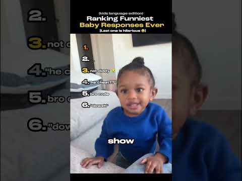 Ranking Top 6 Cutest Baby Responses Ever (kids language edition)