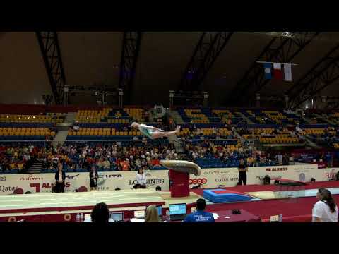 CHUIKINA Yekaterina (KAZ) - 2018 Artistic Worlds, Doha (QAT) - Qualifications Vault 1