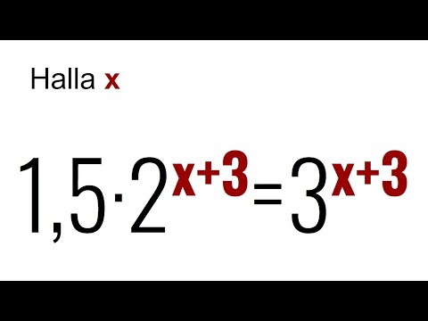 ECUACIÓN EXPONENCIAL. Mismo exponente. Halla x. Matemáticas Básicas