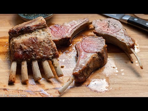 Rack of Lamb Recipe with Rosemary and Dijon Mustard - Eat Simple Food