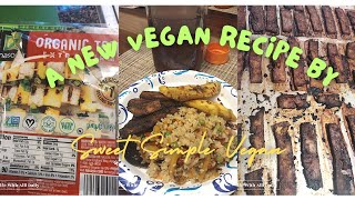 I tried To Create A New Recipe (for us) by @Sweetsimplevegan And this is what happened 🥴💜 #vegan