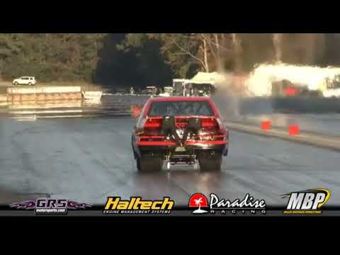 new record toyota trueno mobil 1 egr q80 6.6 @211mph.