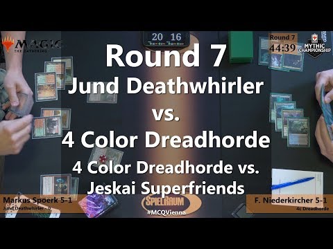 MCQ Coverage: Round 7 - Jund Deathwhirler VS 4 Color Dreadhorde - SpielRaum [EN]