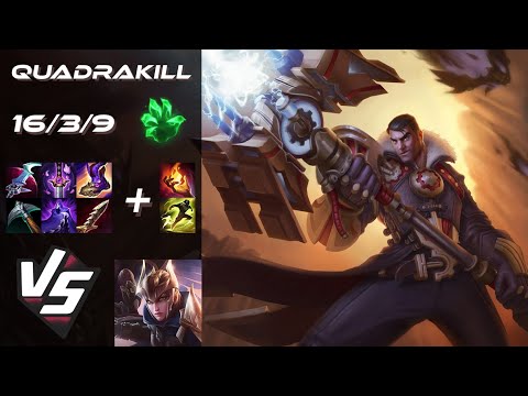 TOP Jayce vs Quinn [QUADRAKILL] - EU Challenger Patch 25.S1.7