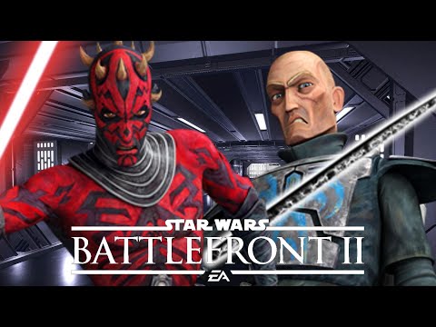 Battlefront 2 Darth Maul vs Pre Vizsla Darksaber - Same Faction Duel