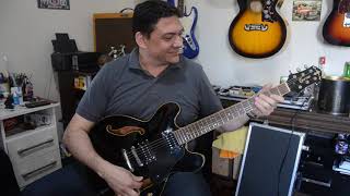 Video thumbnail for Vintage Blues Set Seymour Duncan and Crafter ES335 SEG300 by Filipe Caçador de Timbres