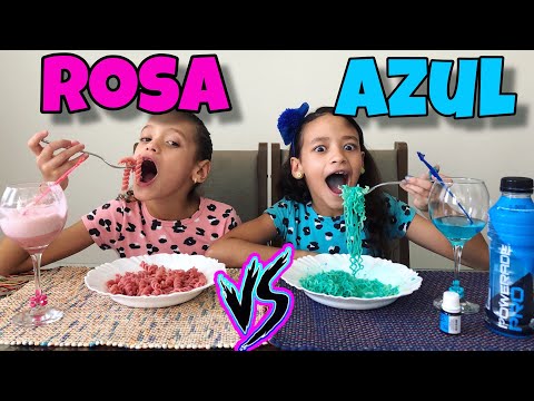 24 HOURS EATING MEALS PINK VS BLUE
