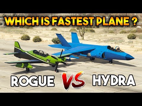 GTA 5 ONLINE : HYDRA VS ROGUE (WHICH IS BEST FIGHTER PLANE ?)