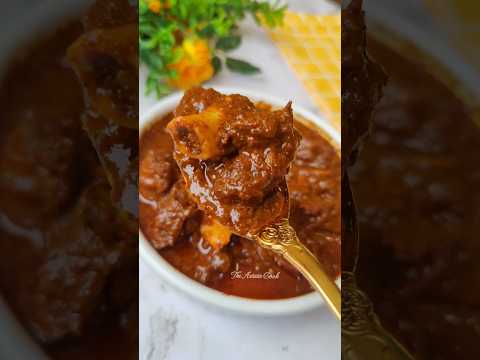 Easy Rich Mutton Korma Recipe in Pressure cooker 👆💫😍 #ytshorts #recipe