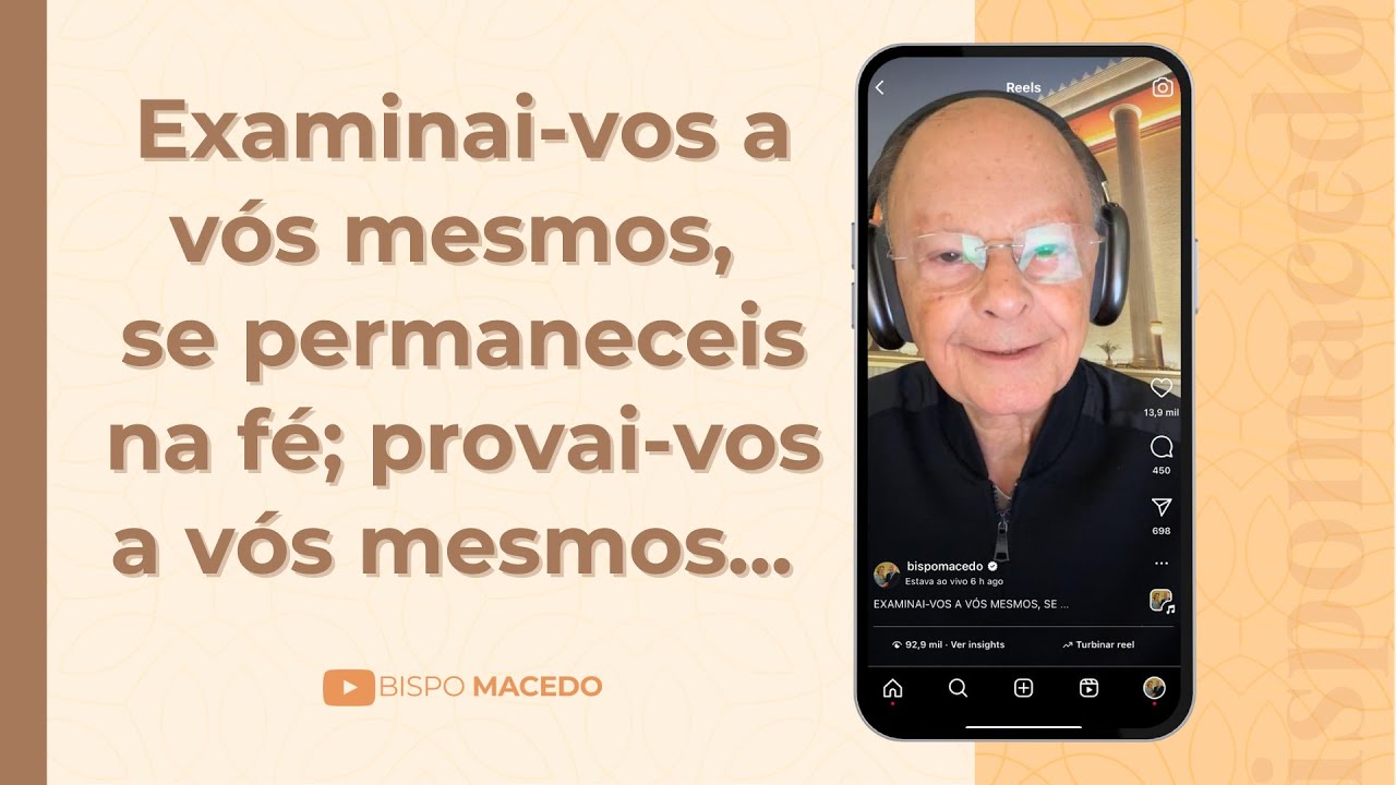 Examinai-vos a vós mesmos, se permaneceis na fé; provai-vos a vós mesmos... - Meditação 24/01/25