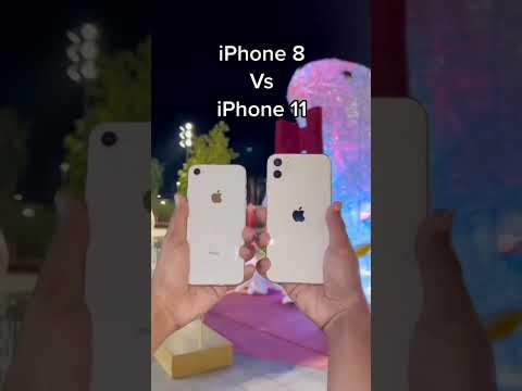 iPhone 8 vs iPhone 11🌃Night Camera #iphone #shorts