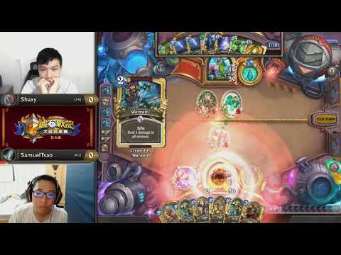 Shaxy vs SamuelTsao ||《爐石戰記》大師職業賽 亞太區 第二季 - W7D3