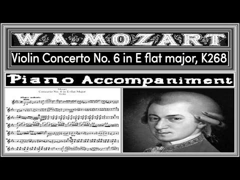 Mozart, Violín Concerto no. 6 in E flat major 1st movement | Piano Accompaniment