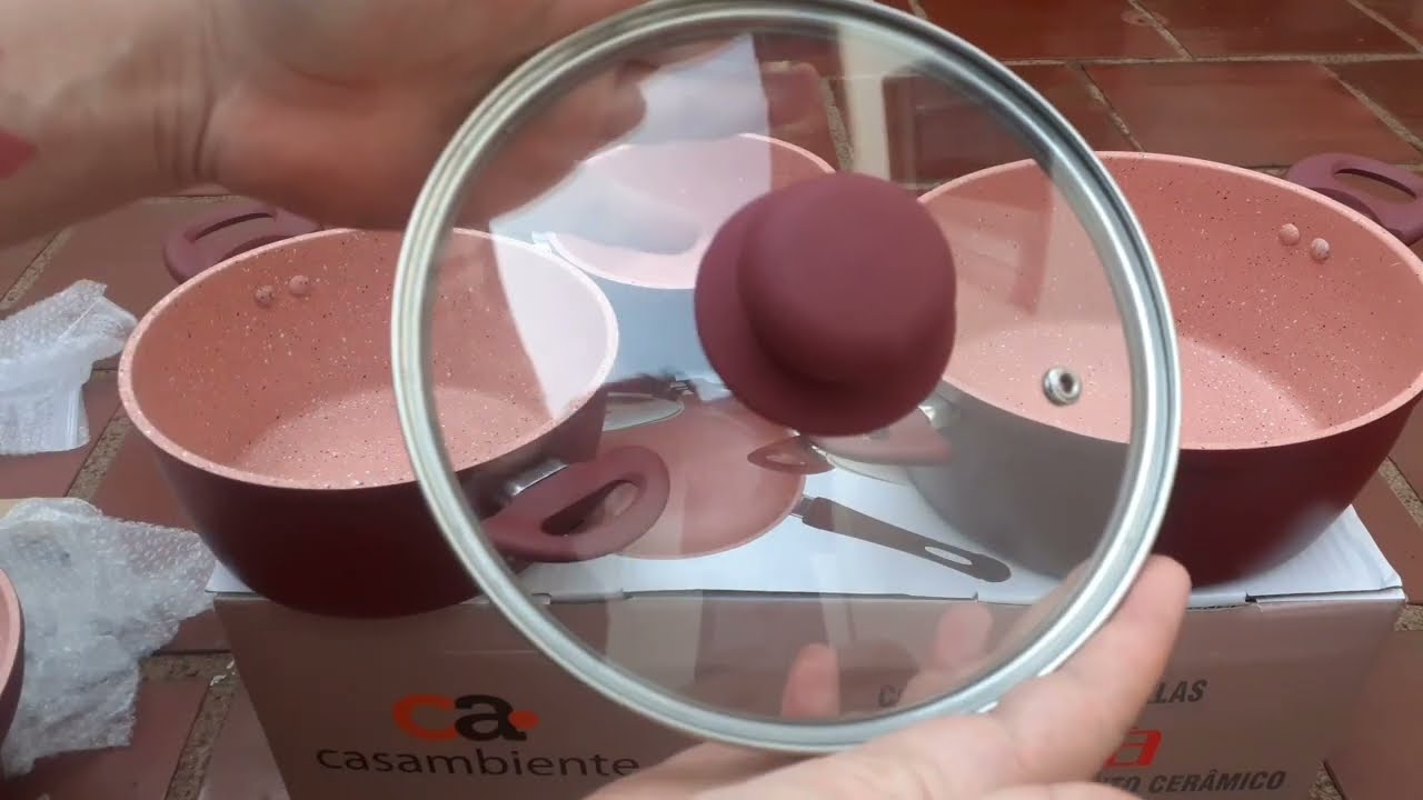 Resenha + teste Jogo de Panelas Magnéticas Casambiente Viena 5 peças Cerâmica