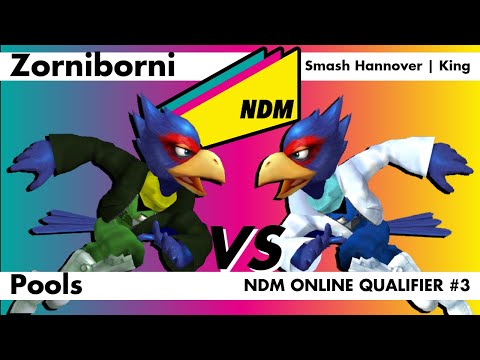 NDM Online Qualifier #3 - Zorniborni (Falco) vs. Smash Hannover | King (Falco) Melee Pools