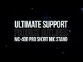 Ultimate Support Product Outlines - MC-40B Pro Short Classic Series Short Boom Mic Stand