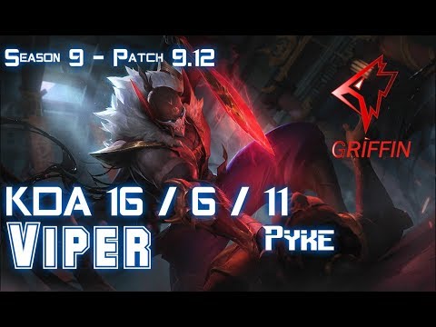 GRF Viper PYKE vs SIVIR ADC - Patch 9.12 KR Ranked