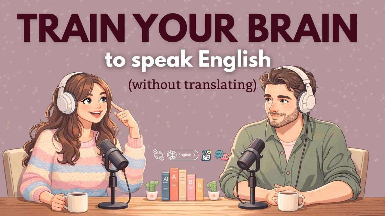 How to Train Your Brain to Think in English (Stop Translating!) | Podcast for Easy Conversation - YouTube video featuring the word immediately