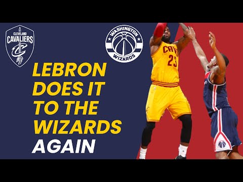 Lebron Breaks the Wizards' Heart Again! Unbelievable shot of live reaction from Verizon Center Crowd