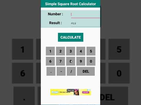 Simple Square Root Calculator