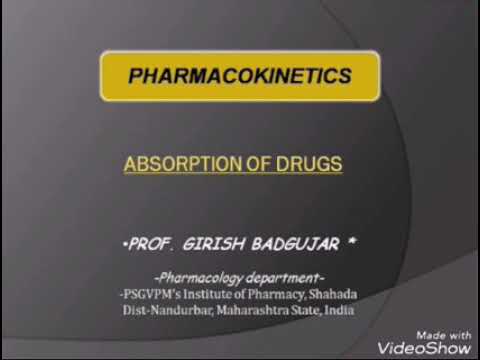 Pharmacokinetics- absorption of drugs explained in simple wa...