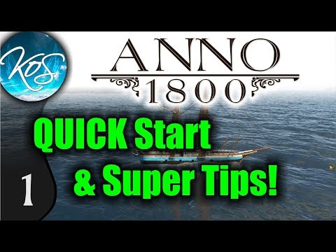 Anno 1800: QUICK Start Guide, Super Tips for Early Game! Make money!