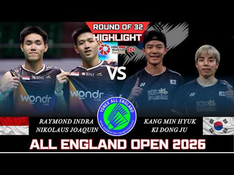 AMAZING!! INDRA/NIKOLAUS  (INA) vs KANG/KI (KOR)[MD]R32 | ALL England Open 2026 Badminton