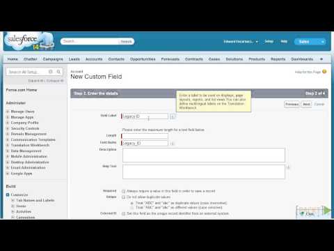 Salesforce CRM Tutorial Creating Custom Fields | packtpub com