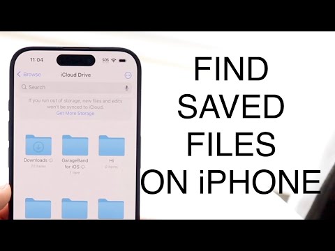 How To Find Saved Files On iPhone! (2023)