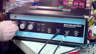 Video thumbnail for Demo of Acoustic Reverbrato oil-can echo/vibrato (Tel-Ray Organ Tone) by rodgre