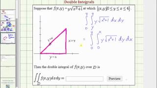 Ex: Evaluate a Double Integral to Determine Volume - Change Order of Integration