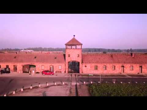 Auschwitz, German Nazi Concentration Camp and Extermination - Drone footage 4k