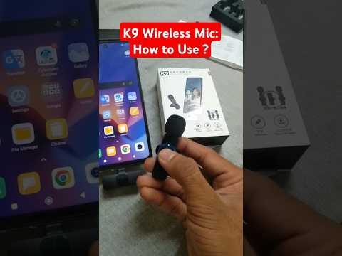 K9 Wireless Mic: How to use #mic #k9mic #shorts