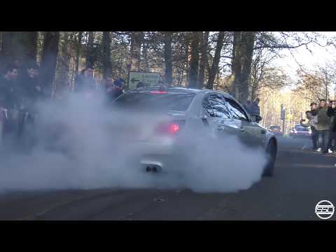 German vs Jap Cars Leaving a Car Meet! December 2019