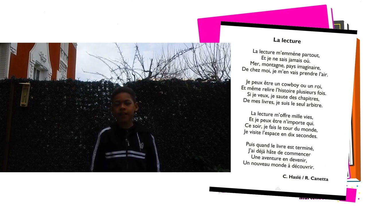 La Lecture - Poème (CE2)