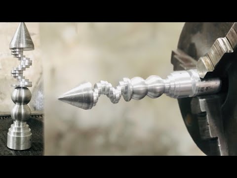 How to Make a Brilliant Designing Showpiece at Lathe Machine for Decoration || Pk process