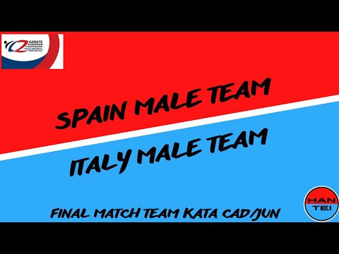 Italy vs Spain - Final Kata Male Team Cadet/Junior - European Karate Championship 2022