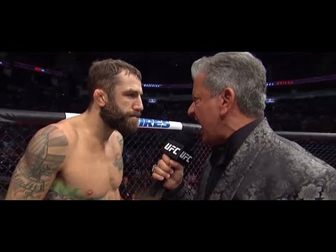 Bruce Buffer gets in Michael Chiesa’s face 💀